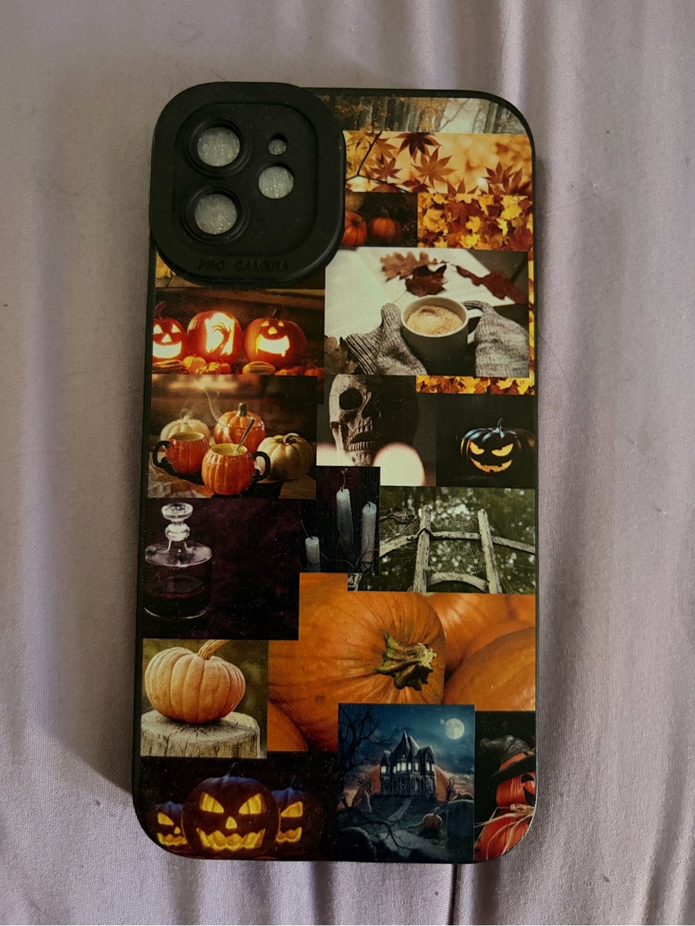 SHEIN Black Halloween iPhone 11 Case Pack with Orange & White Accents - Picture 6 of 11